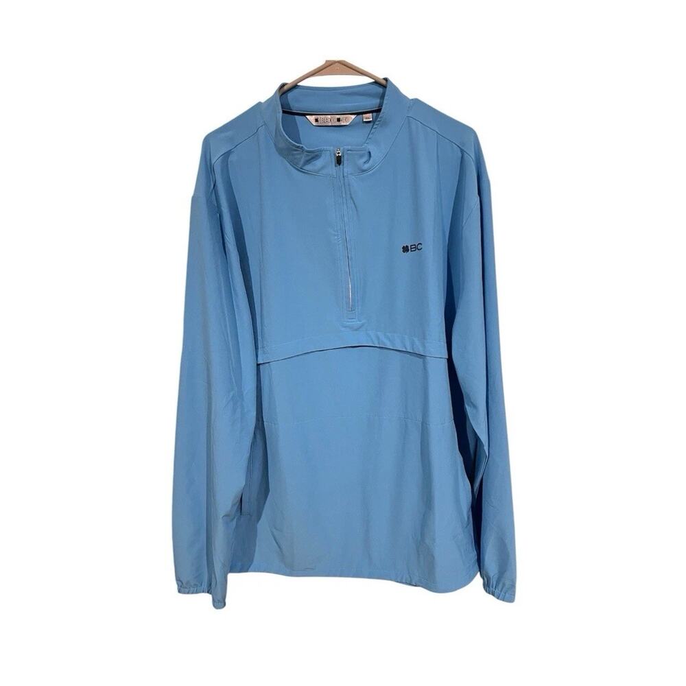 Live Lucky Black Clover Jacket 1/4 Zip Jacket Men’s XXL Blue Golf Pullover